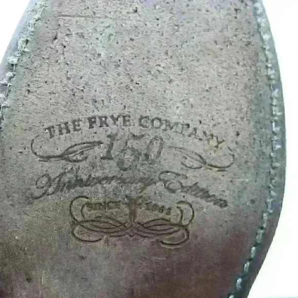 Frye Jet Engineer 150 TH Anniversary Women's Brown Leather Short Boots Size US 7 - Picture 12 of 12